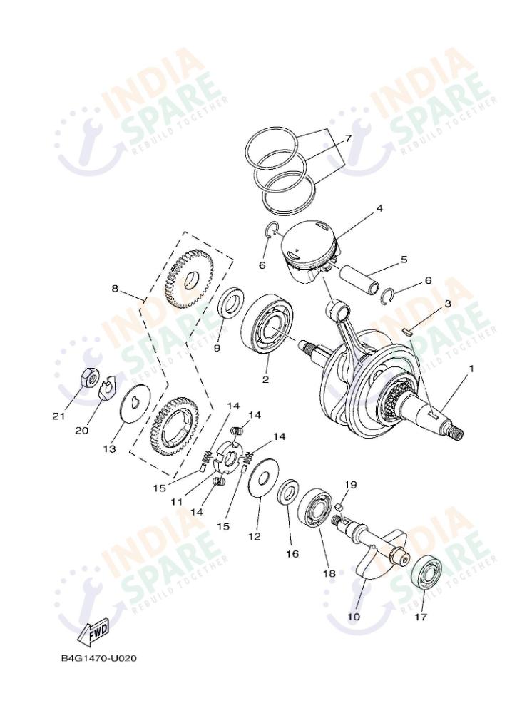 CRANKSHAFT & PISTON